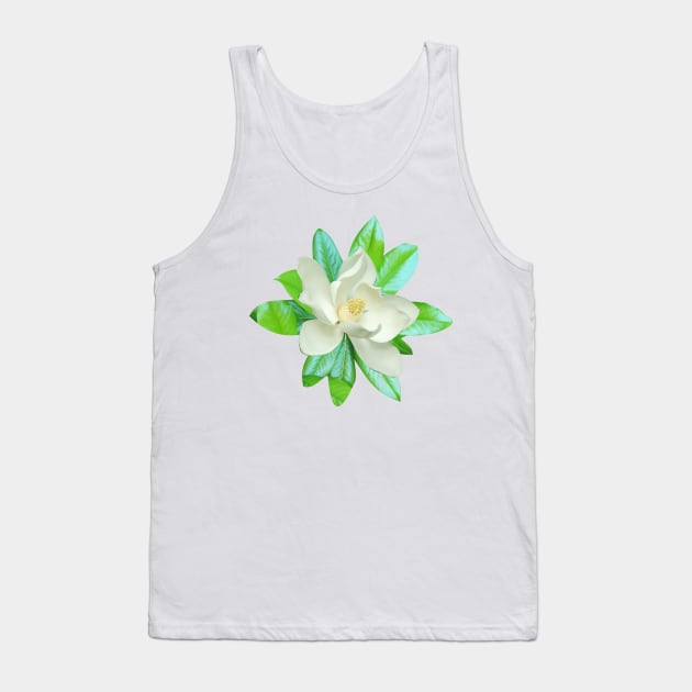 Magnolia flower flora Tank Top by Kingluigi